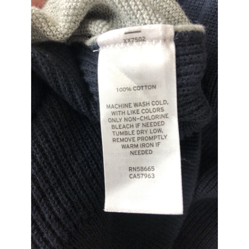 14th & Union Mens XL Geometric ColorBlock Sweater Blue Black Gray - Picture 3 of 4
